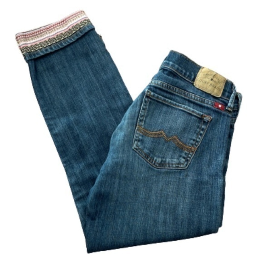 Lucky Brand sweet crop denim jeans size 25